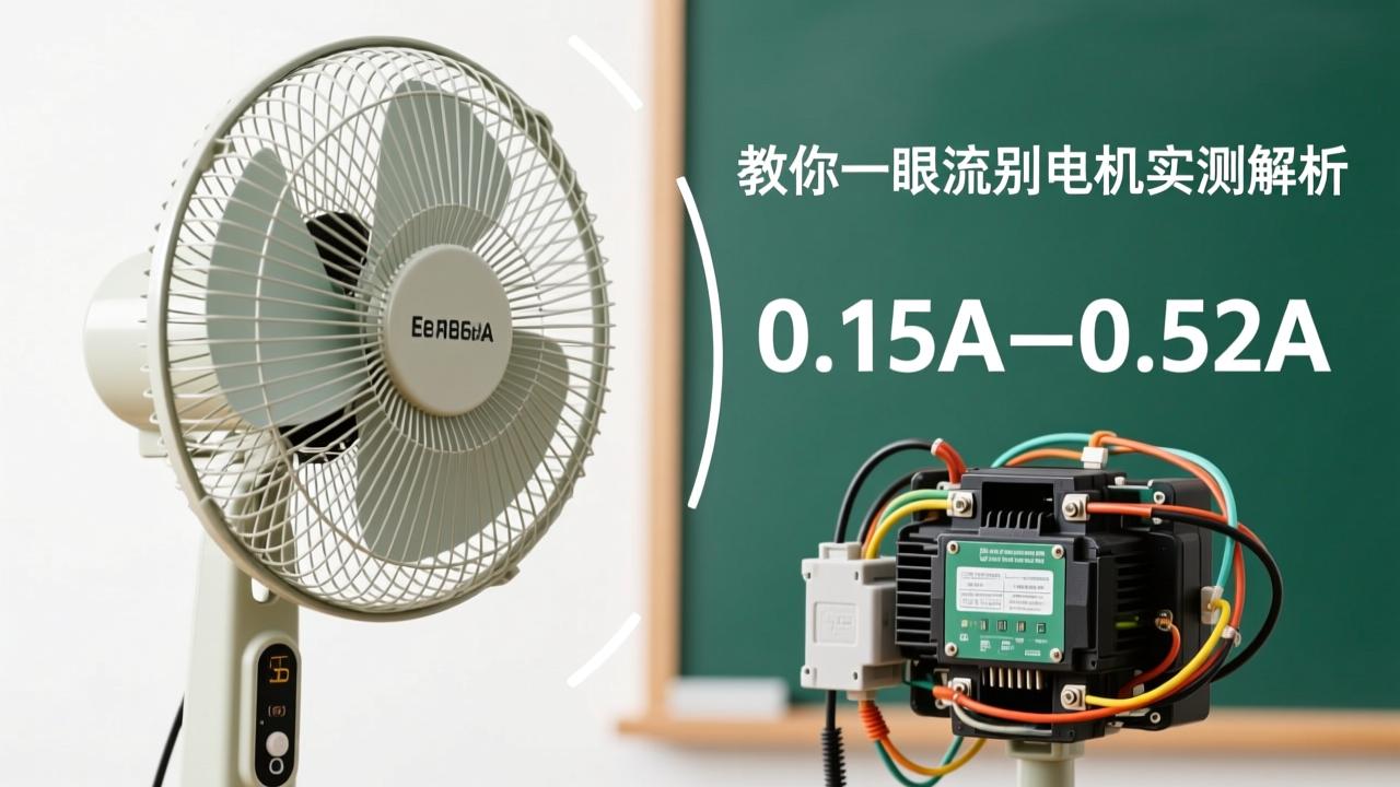 电风扇电流正常范围是多少？0.15A–0.52A实测解析，教你一眼识别电机健康状态  第2张