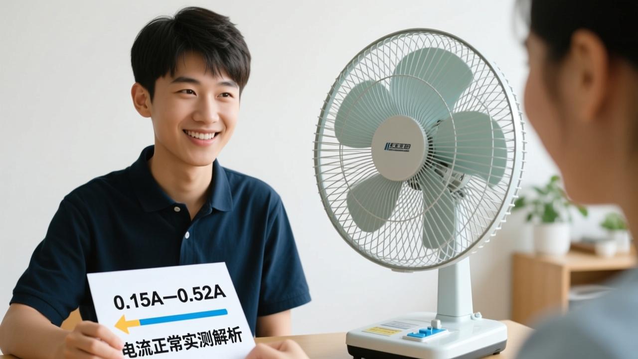 电风扇电流正常范围是多少？0.15A–0.52A实测解析，教你一眼识别电机健康状态  第3张