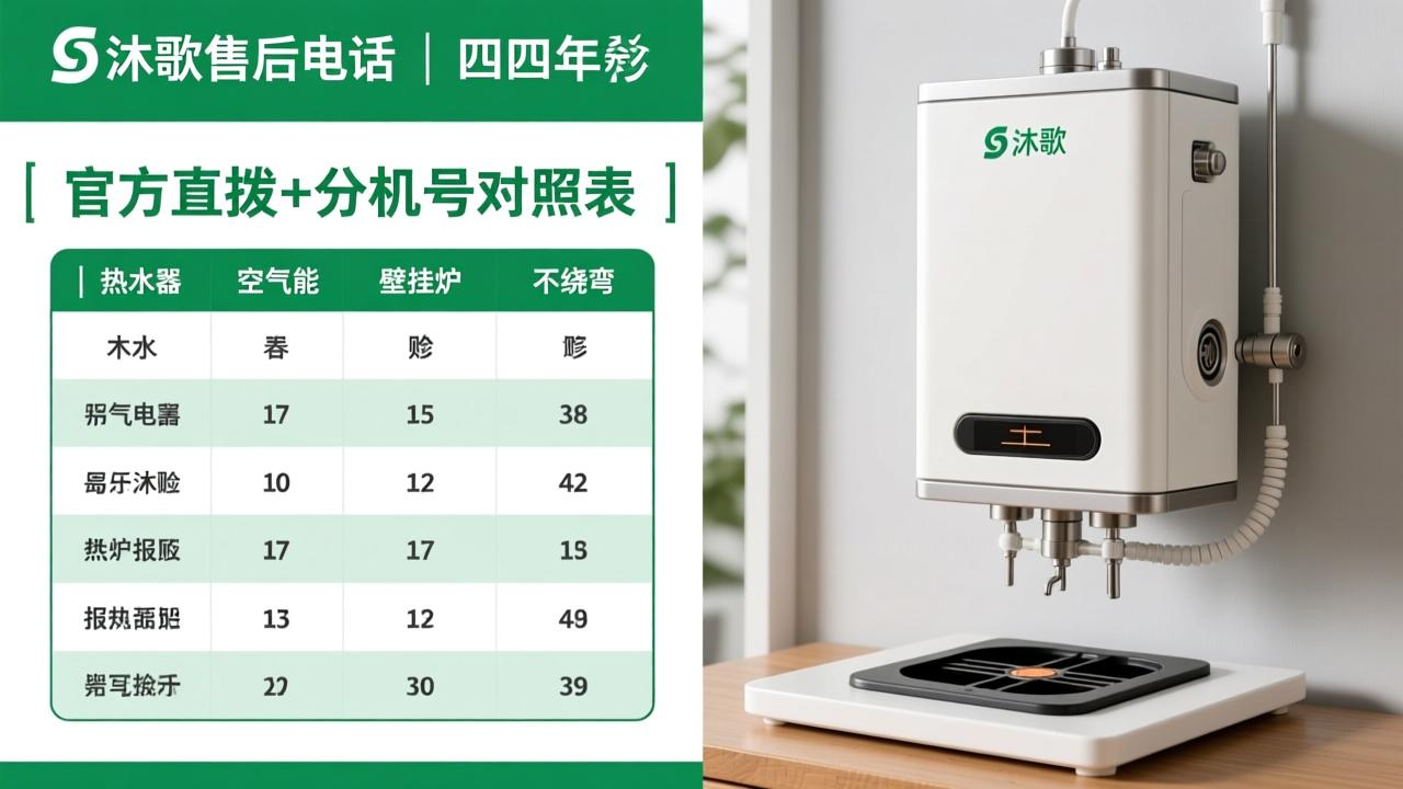 四季沐歌售后电话【官方直拨+分机号对照表】｜热水器/空气能/壁挂炉报修不绕弯  第2张