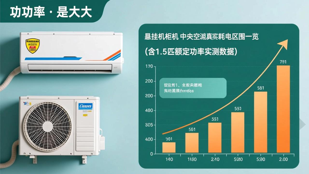 空调功率一般多大？挂机/柜机/中央空调真实耗电区间一览（含1.5匹额定功率实测数据）  第2张