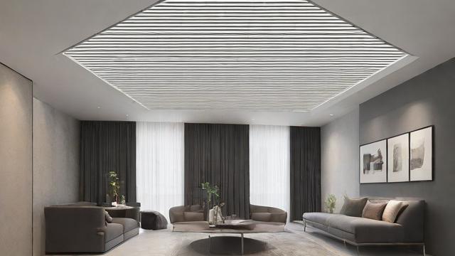 格栅吊顶图片大全:现代风格与铝扣板设计案例解析 第3张 格栅吊顶图片大全:现代风格与铝扣板设计案例解析 第3张