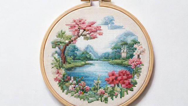 精选十字绣图案大全及刺绣技巧，从初学者到高手的必看指南